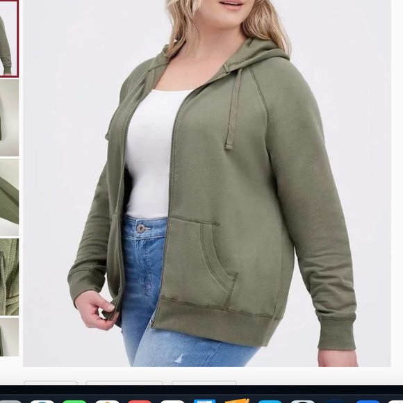 torrid Jackets & Blazers - Torrid Green Zip-up Hoodie